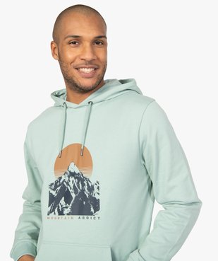 Sweat homme à capuche en molleton vue5 - GEMO (HOMME) - GEMO
