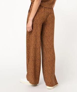 Pantalon ample imprimé femme vue3 - GEMO(FEMME PAP) - GEMO