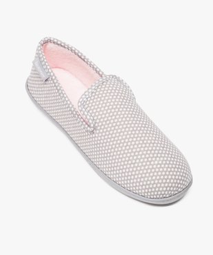 Chaussons charentaises à pois - Isotoner vue5 - ISOTONER - GEMO