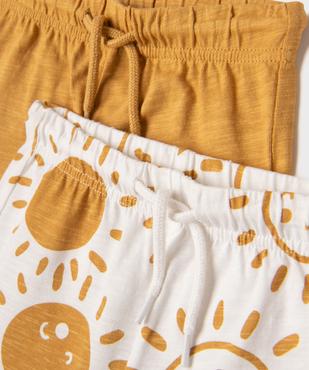 Short en coton avec taille ajustable bébé garçon (lot de 2) vue2 - GEMO(BB COUCHE) - GEMO