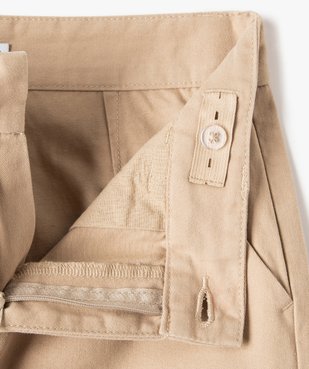 Pantalon chino uni garçon vue2 - GEMO 4G GARCON - GEMO