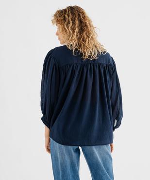 Blouse à manches longues coupe oversize femme  vue3 - GEMO(FEMME PAP) - GEMO