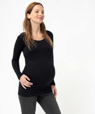 Tee-shirt de grossesse à manches longues vue1 - GEMO 4G MATERN - GEMO