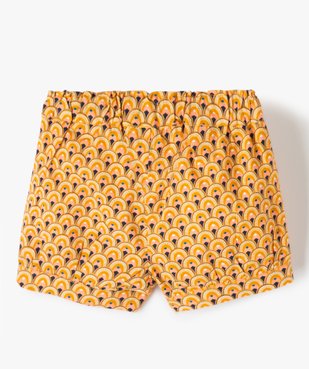 Short bébé fille à motifs fleuris vue3 - GEMO(BEBE DEBT) - GEMO