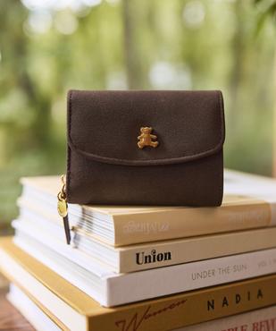 Porte-monnaie à rabat pressionné femme - LuluCastagnette vue1 - LULU CASTAGNETT - GEMO