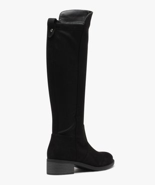 Bottes femme unies à tige souple et élastique vue4 - GEMO (CASUAL) - GEMO