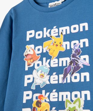 Tee-shirt à manches longues avec inscriptions et motifs garçon - Pokemon vue3 - POKEMON - GEMO