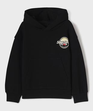 Sweat à capuche avec motif poitrine et dos garçon vue1 - GEMO (ENFANT) - GEMO