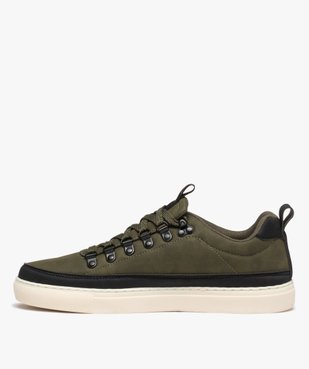 Baskets homme unies style décontracté à crochets - Kappa vue3 - KAPPA - GEMO