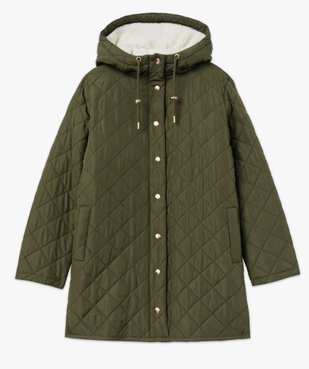 Manteau matelassé à capuche chaude femme vue5 - GEMO 4G FEMME - GEMO