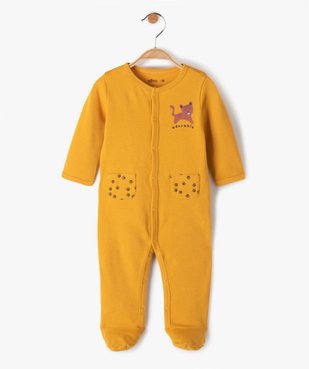 Pyjama bébé en jersey ouverture devant vue1 - GEMO(BB COUCHE) - GEMO