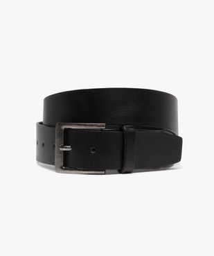 Ceinture homme en cuir avec boucle carrée en métal vue1 - GEMO (ACCESS) - GEMO