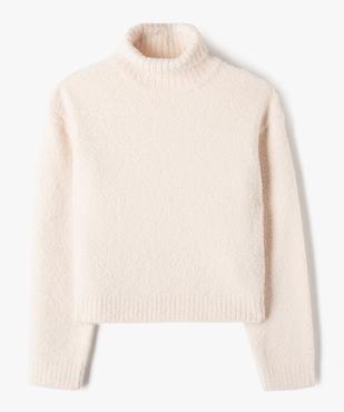 Pull à col roulé en maille bouclette fille vue1 - GEMO (JUNIOR) - GEMO