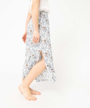 Bas de pyjama femme fluide à motif fleuri vue5 - GEMO(HOMWR FEM) - GEMO