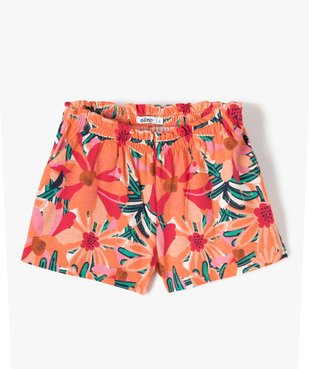 Short fille en maille imprimée à taille élastiquée vue1 - GEMO (ENFANT) - GEMO