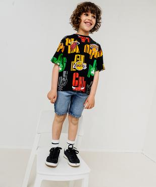 Tee-shirt manches courtes imprimé coupe oversize garçon - NBA vue5 - NBA - GEMO