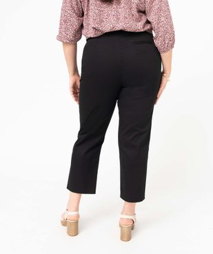 Pantalon femme grande taille 7/8 en maille stretch vue3 - GEMO (G TAILLE) - GEMO