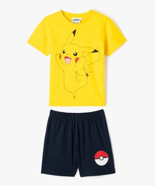 Pyjashort bicolore avec motif Pikachu - Pokemon vue1 - POKEMON - GEMO
