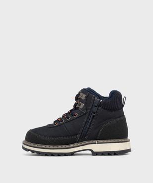 Boots fourrées look rando à zip garçon vue3 - BUGGY - GEMO