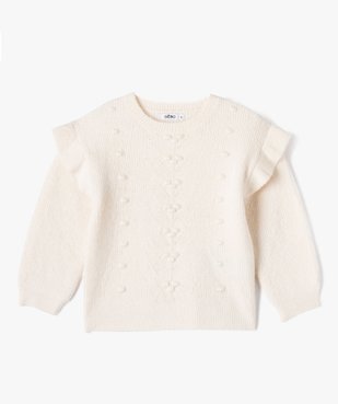 Pull avec volants sur les épaules fille vue2 - GEMO (ENFANT) - GEMO
