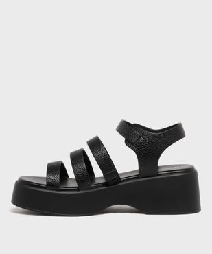 Sandales multibrides à semelle plateforme femme vue3 - 5 MILES - GEMO