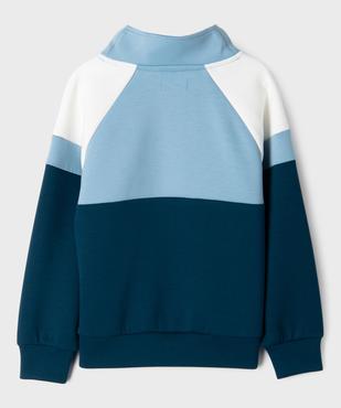 Sweat poche kangourou à col montant zippé garçon vue5 - GEMO (ENFANT) - GEMO