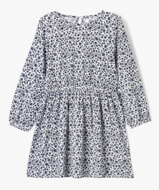 Robe manches longues à motifs fleuris fille vue1 - GEMO (ENFANT) - GEMO