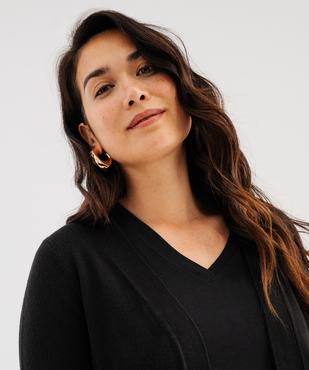 Gilet long porté ouvert femme vue5 - GEMO(FEMME PAP) - GEMO