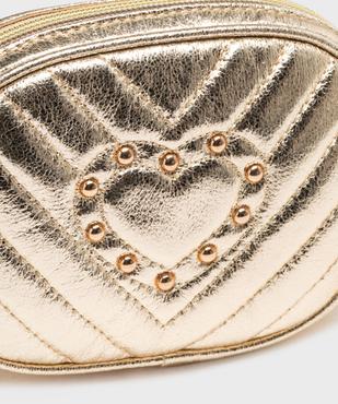 Sac bandoulière matelassé cœur fille vue3 - GEMO (ACCESS) - GEMO