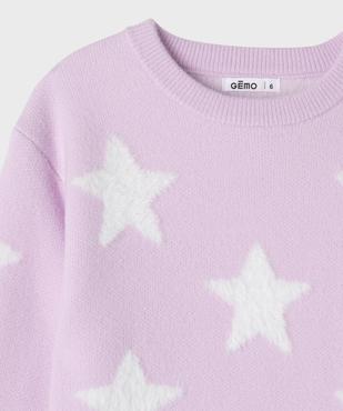 Pull douillet à motifs all over fille vue2 - GEMO (ENFANT) - GEMO