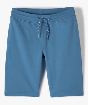 Bermuda en maille à taille élastiquée garçon vue1 - GEMO (JUNIOR) - GEMO