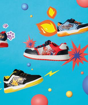 Baskets basses à lacets élastiques et scratch garçon - Spiderman vue7 - SPIDERMAN - GEMO