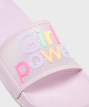 Mules de plage avec inscription multicolore fille vue6 - GEMO (PLAGE) - GEMO