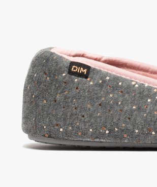 Chaussons femme slippers en velours pailleté - Dim vue6 - DIM - GEMO