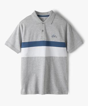 Polo garçon multicolore à manches courtes vue1 - GEMO (ENFANT) - GEMO