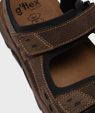 Sandales homme sport unies à scratch vue12 - G'FLEX - GEMO