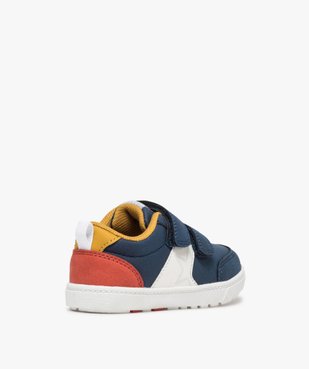 Tennis bébé garçon multicolores à scratch vue4 - GEMO(BEBE DEBT) - GEMO