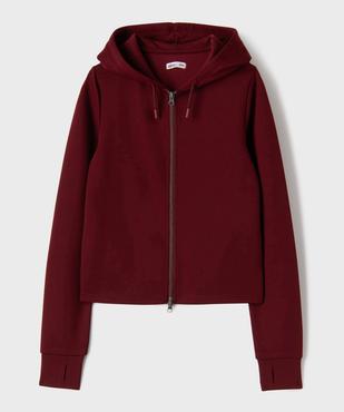 Sweat zippé à capuche spécial sport fille vue1 - GEMO (JUNIOR) - GEMO