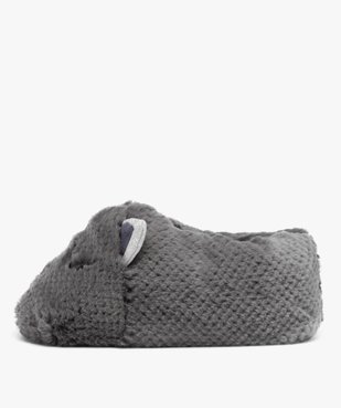 Chaussons femme en volume tête de chat avec oreilles à paillettes vue4 - GEMO(HOMWR FEM) - GEMO