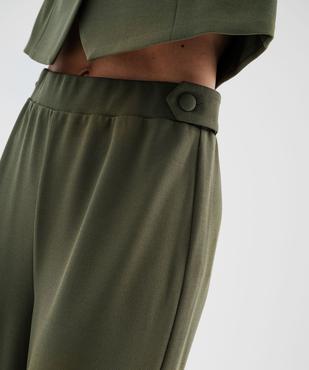 Pantalon large et souple à ceinture élastique femme vue5 - GEMO(FEMME PAP) - GEMO