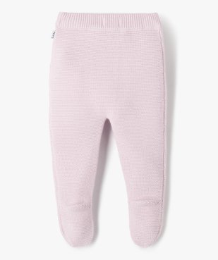 Pantalon bébé en maille tricotée avec pieds - LuluCastagnette vue3 - LULUCASTAGNETTE - GEMO