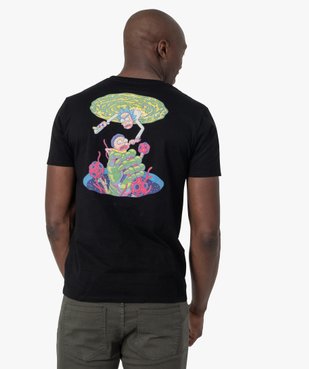 Tee-shirt homme avec large motif dans le dos – Rick and Morty vue4 - RICK ET MORTY - GEMO