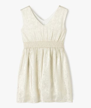 Robe de cérémonie aux reflets métallisés fille vue3 - GEMO (ENFANT) - GEMO