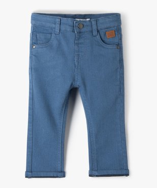 Pantalon bébé garçon coupe slim en toile extensible vue1 - GEMO(BEBE DEBT) - GEMO