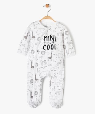Pyjama bébé garçon avec motifs animaux et inscription vue1 - GEMO(BB COUCHE) - GEMO