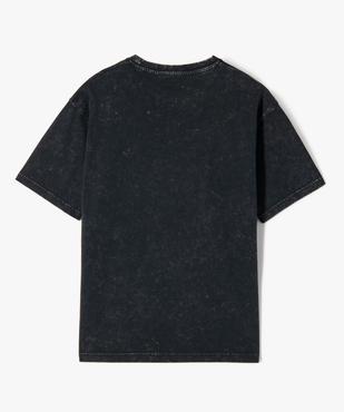 Tee-shirt à manches courtes avec inscription sur le buste garçon vue4 - GEMO 4G GARCON - GEMO