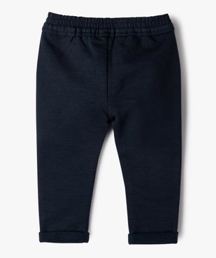 Pantalon bébé fille en maille avec ceinture élastique vue3 - GEMO C4G BEBE - GEMO