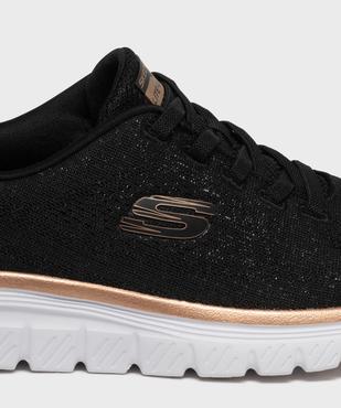 Baskets en mesh léger et pailleté femme - Skechers vue6 - SKECHERS - GEMO