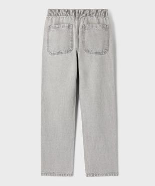 Jean droit à ceinture élastiquée ajustable garçon vue3 - GEMO (JUNIOR) - GEMO