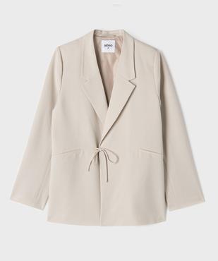 Veste blazer avec fermeture liens à nouer fille vue1 - GEMO (JUNIOR) - GEMO